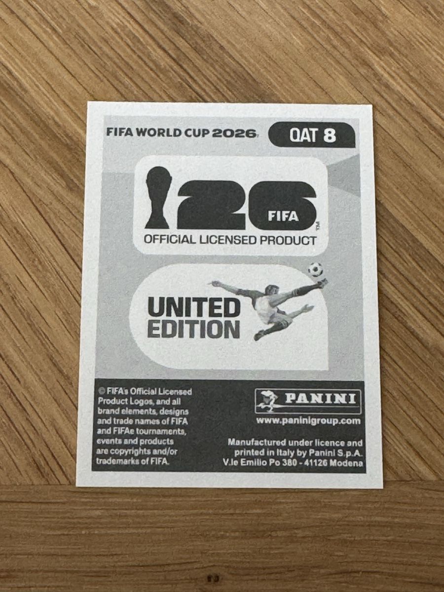 Panini Carte collezionabili: Panini 2026 QAT 8 – Nuovo (secondo la descrizione) da Grand-Lancy venduto da cyr_n5ky 1