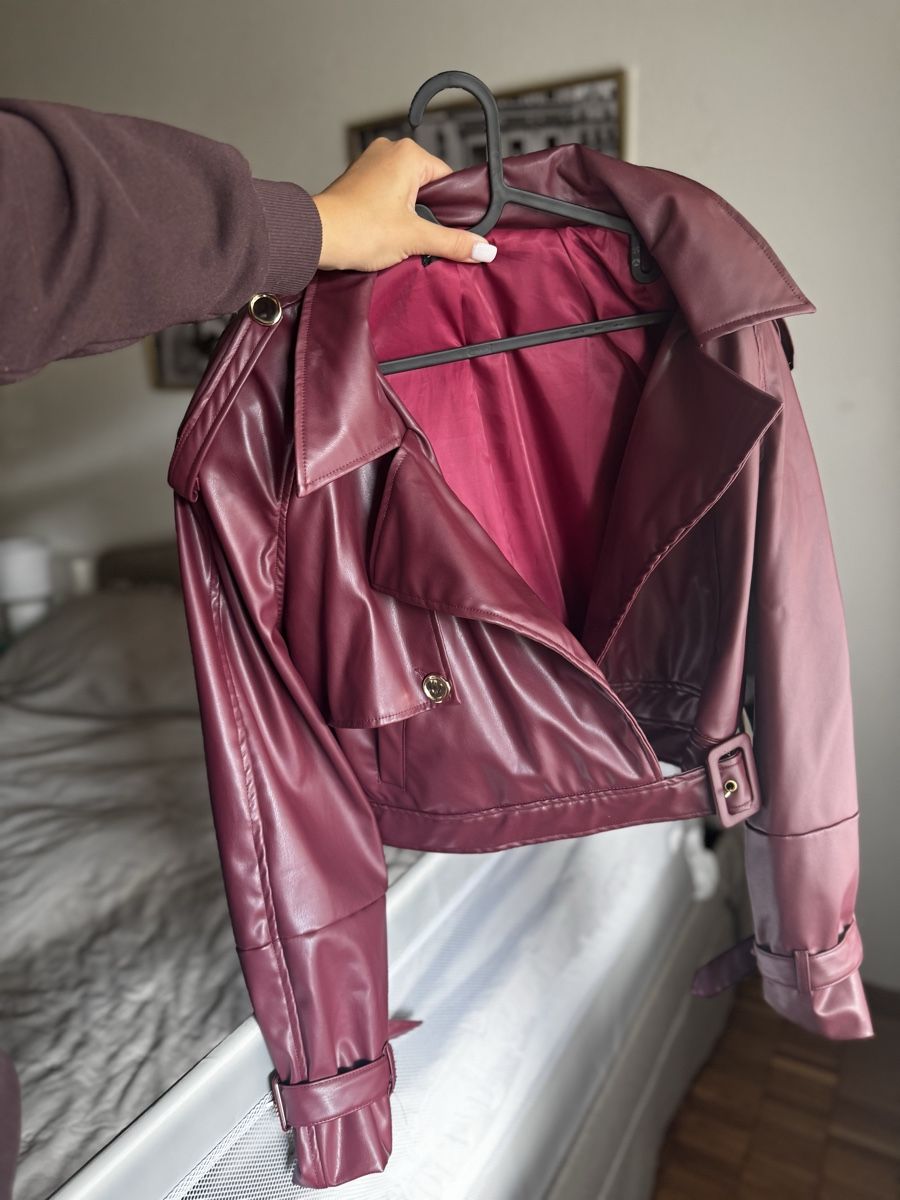 Giacche: Biker Jacke , Grösse 40, Bordeauxrot – Usato da Menziken venduto da iga_ym9f 2