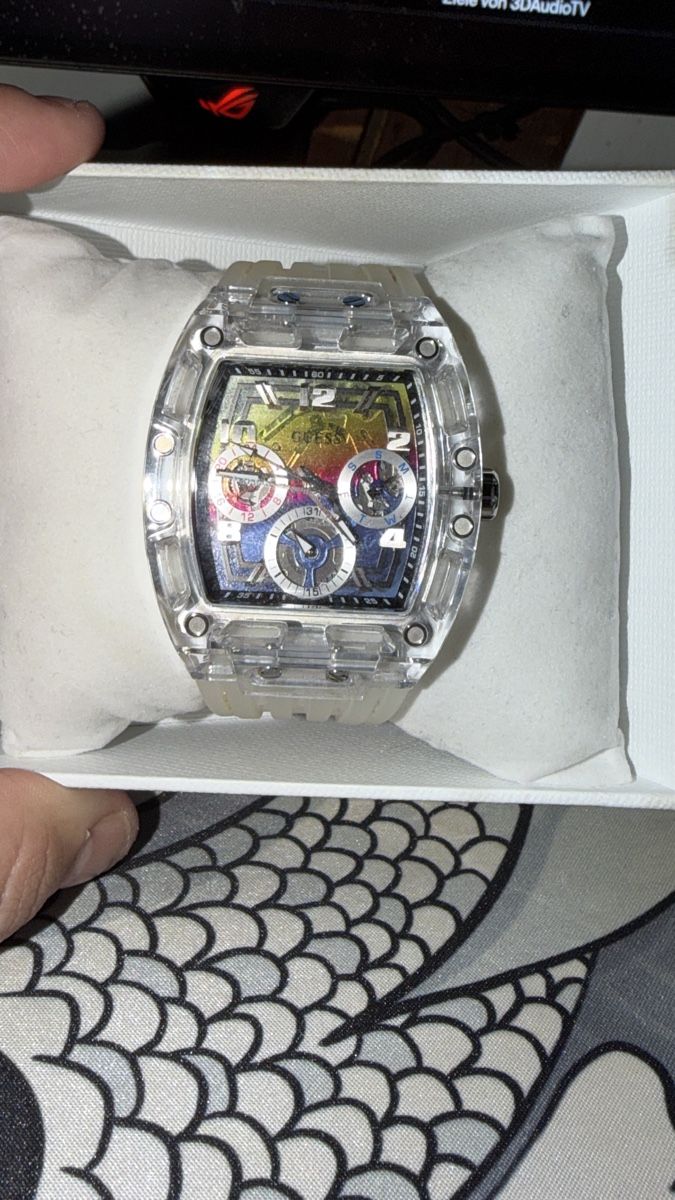Guess Orologi: Guess PHOENIX - Chronograph - clear/ rainbow matte – Usato da Oberglatt ZH venduto da try_sct9