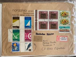 BRD 1989 R-Brief viele hohe Werte Vögel Olympiade Post