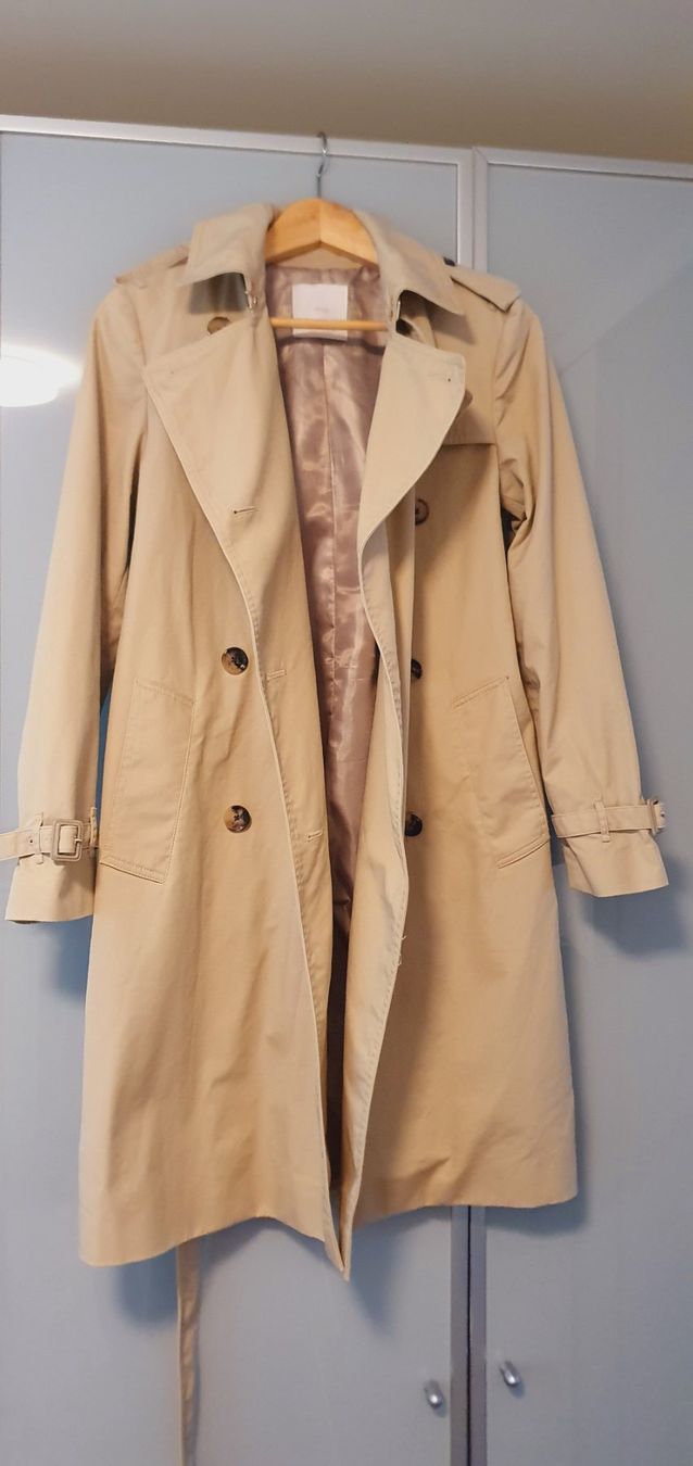 Mango Mäntel: Trenchcoat Mango Gr. 34 beige Baumwolle – Gebraucht aus Stansstad von InStyle8 5