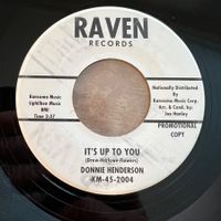 Donnie Henderson - It's Up To You / US-Promo 1960