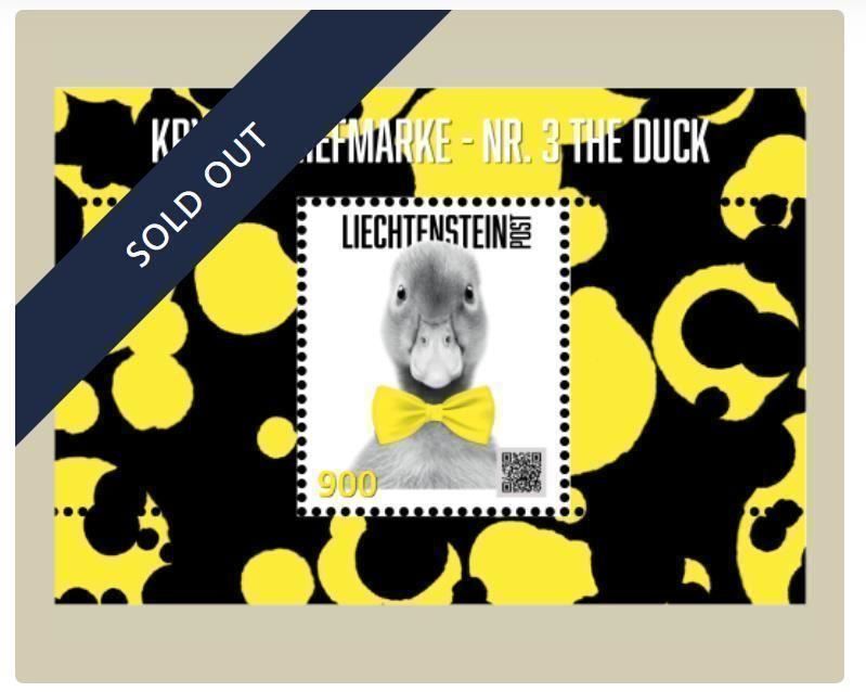 Alle Briefmarken: Crypto Stamp - Nr. 3 The Duck Blau – Neu und originalverpackt aus Baar von CryptoShop 1
