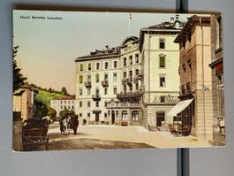 Alte PK / Hotel Bernina Samaden - Ausgabe ca. 1920