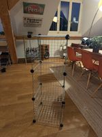 Drahtregal Steckregal Metall verchromt guter Zustand