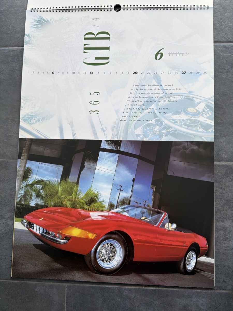 Ferrari Calendari: Original Ferrari Kalender 1999 – Usato da Wolfwil venduto da Rolex1 6
