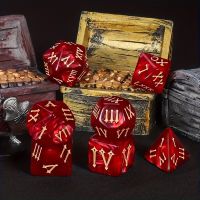 Dungeons and Dragons d&d dnd römische Zahlen Würfel Rot