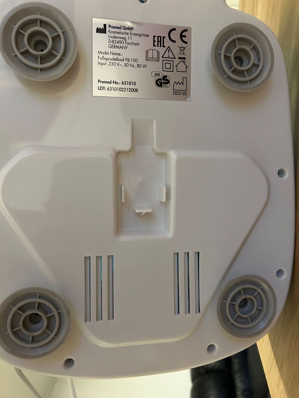 Dispositivi per massaggi: Pro-Med Fussbad mit Massagefunktion – Usato da Oberkulm venduto da angela_05 8