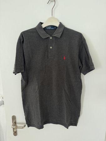 Ralph Lauren Polo Shirt, DunkelGrau, Gr. M, oryginal, y2k