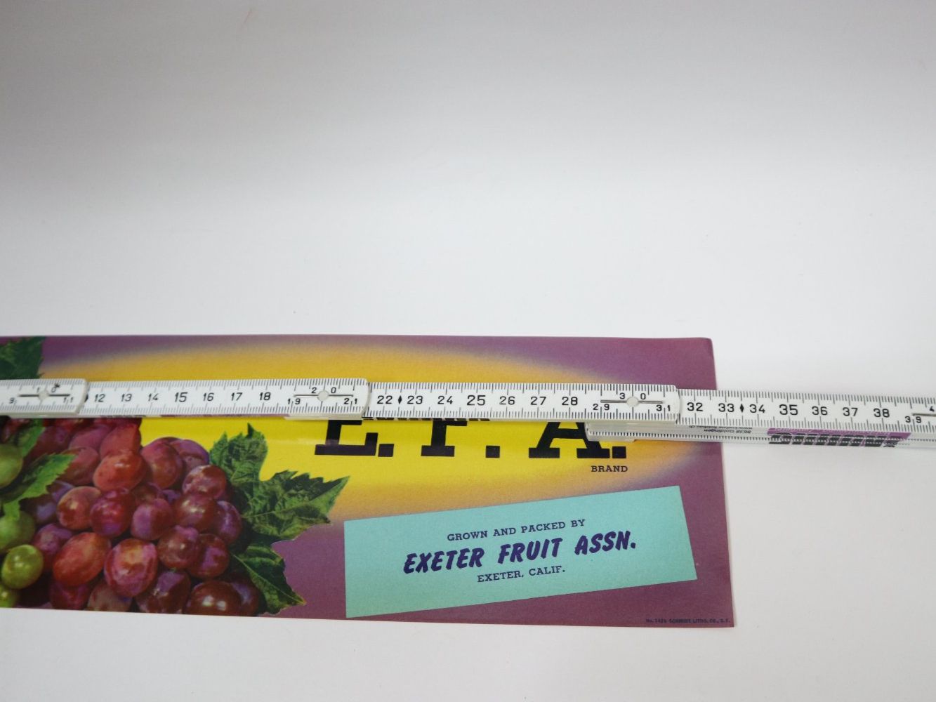 Posters & Illustrations: Orig. Werbung E.F.A. Exeter Fruit California USA – D'occasion à Eschenbach SG par Astalavista 1