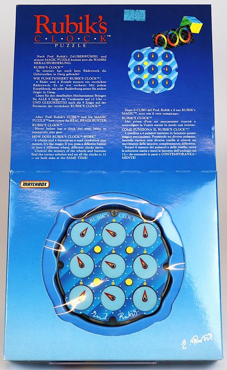 Rubik’s Clock Vintage 1988 - Matchbox - Top für Gehirnjoggin (Neu und ...