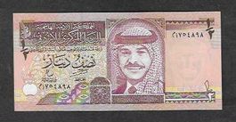 Jordan  1/2  Dinar  1997  Bankfrisch
