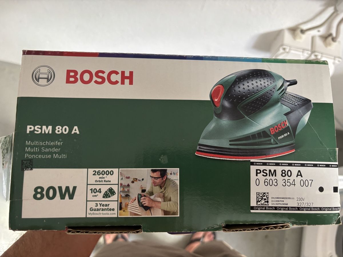 Bosch Smerigliatrici & Lucidatrici: Ponceuse Bosch PSM 80 A – Nuovo e nell'imballaggio originale da Ardon venduto da Azurreka 1