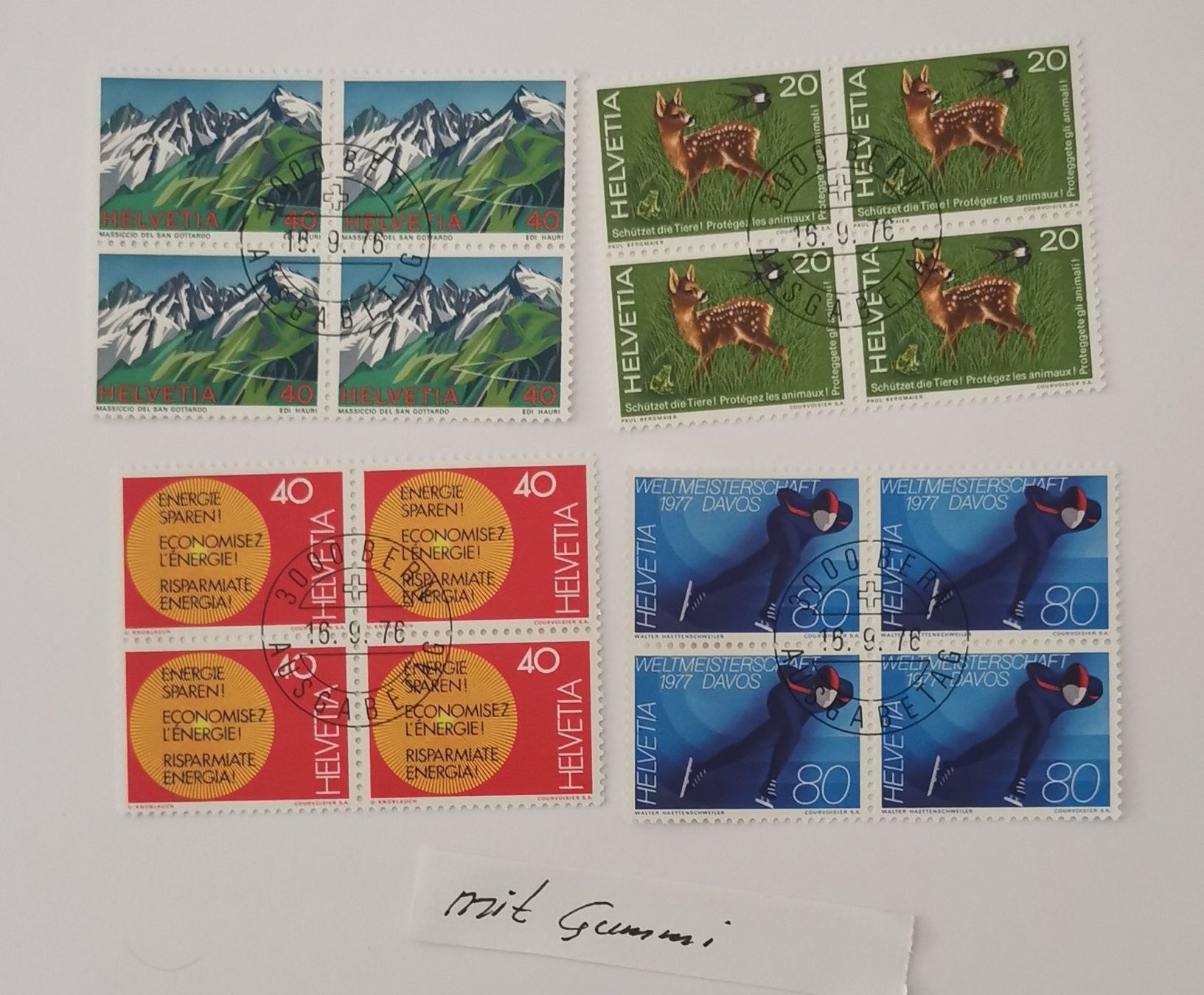 Alle Briefmarken: 1976 – Neu (gemäss Beschreibung) aus Aadorf von Chnorli-Furz