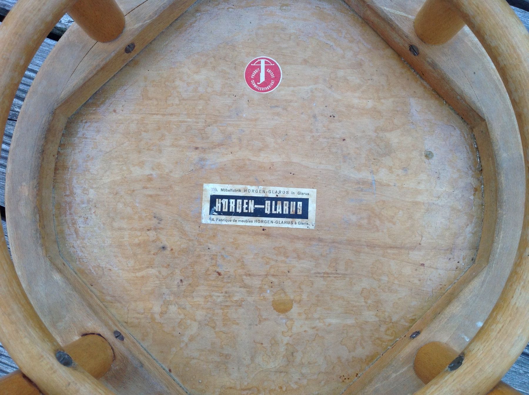 Horgen Glarus Tabourets: hocker vintage tabouret / horgen glarus – D'occasion à Vuiteboeuf par broticaire 3