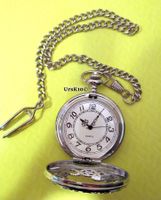Neu Taschenuhr mit Zahnradöffnung im Deckel