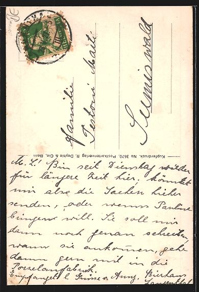 Cartoline postali: AK Langenthal, Kirche mit Strassenpartie – Usato da Berlin venduto da bartko-reher 1