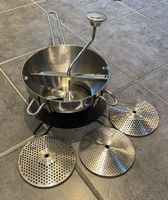 Passevite / Passiermühle mit drei Einsätzen