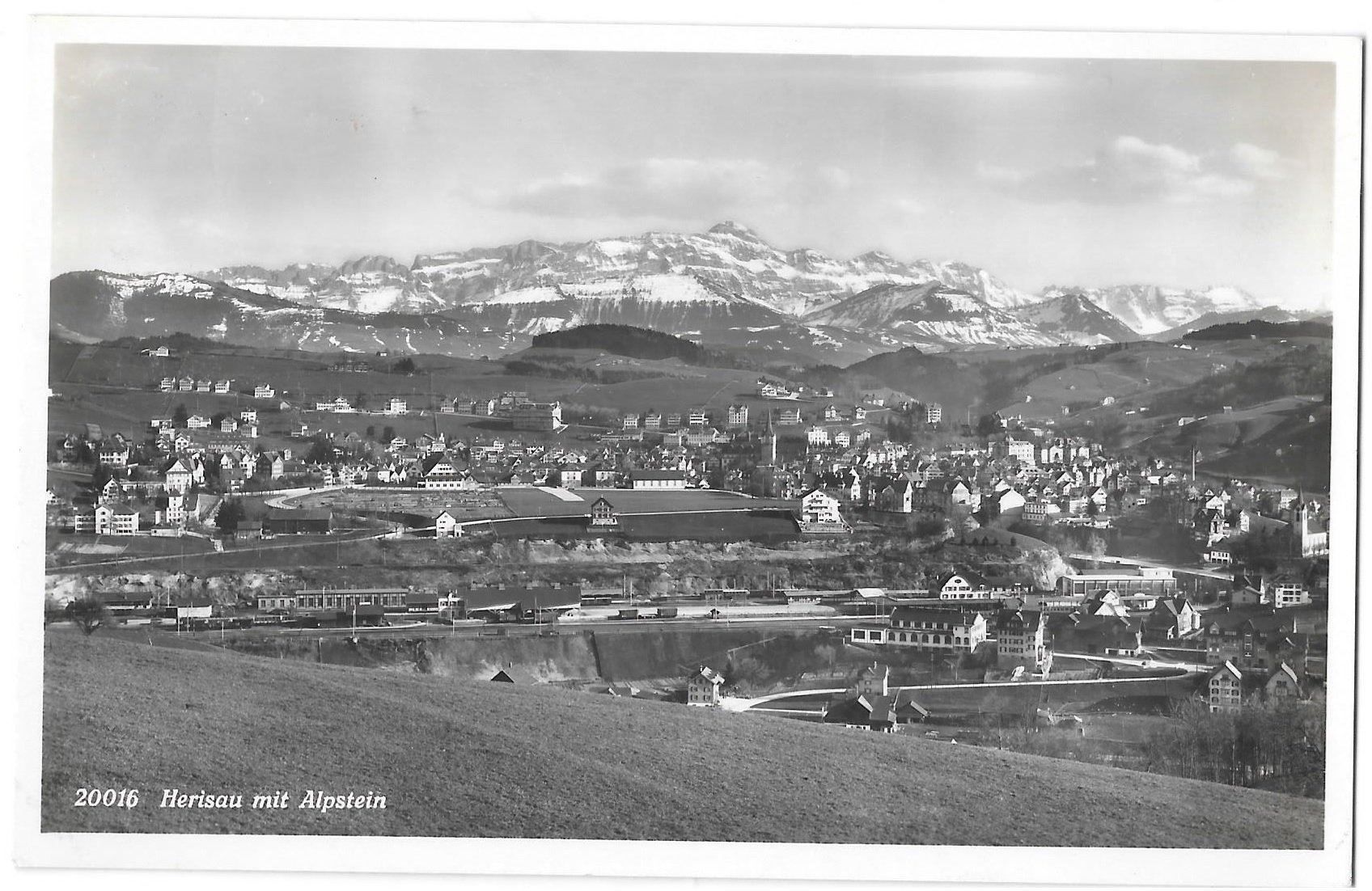 Cartoline postali: Herisau mit Alpstein – Usato da Olten venduto da clotaldi