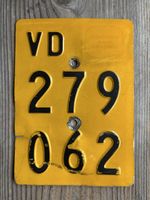 Töffli Mofa Kennzeichen VD 279 062
