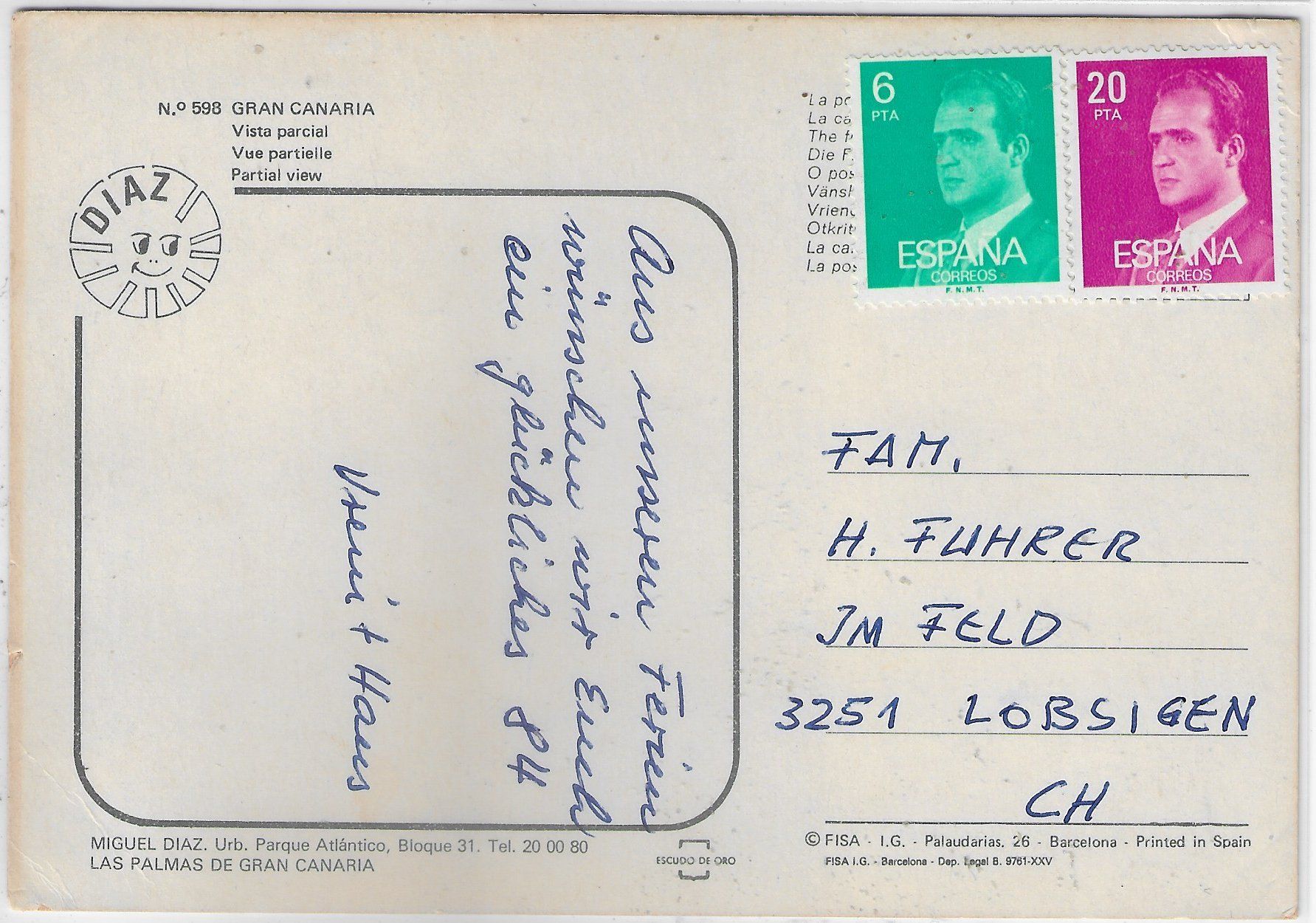 Cartes postales: Gran Canaria - Badenixe – D'occasion à Ettingen par Kartenplanet 1