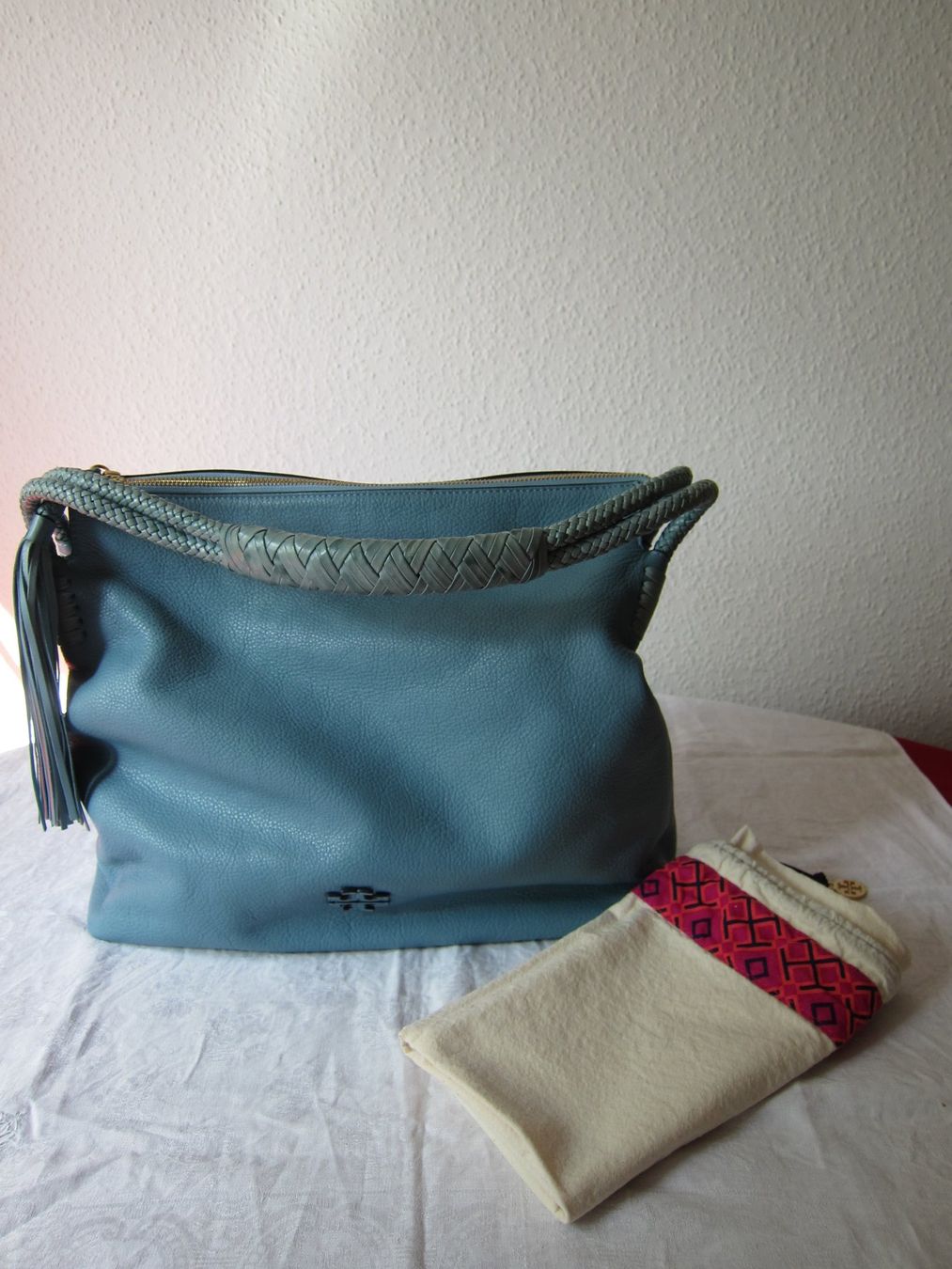 Tory Burch Borse da donna: Tasche Tory Burch, Leder, hellblau, Top Zustand! – Nuovo (secondo la descrizione) da Zürich venduto da Italia58 5