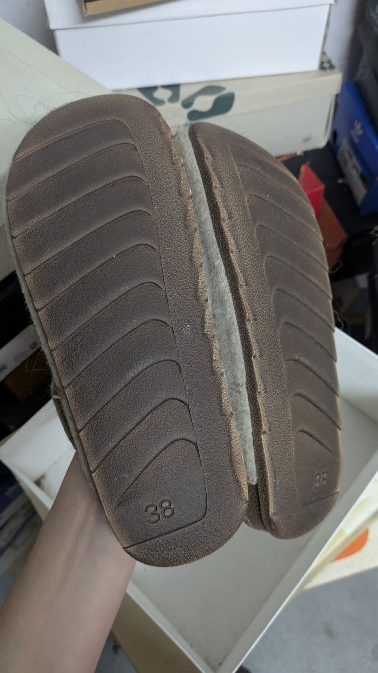 Damenschuhe: BJÖRNDAL Pantoletten grau – Gebraucht aus Morgarten von rra_jvw7 1