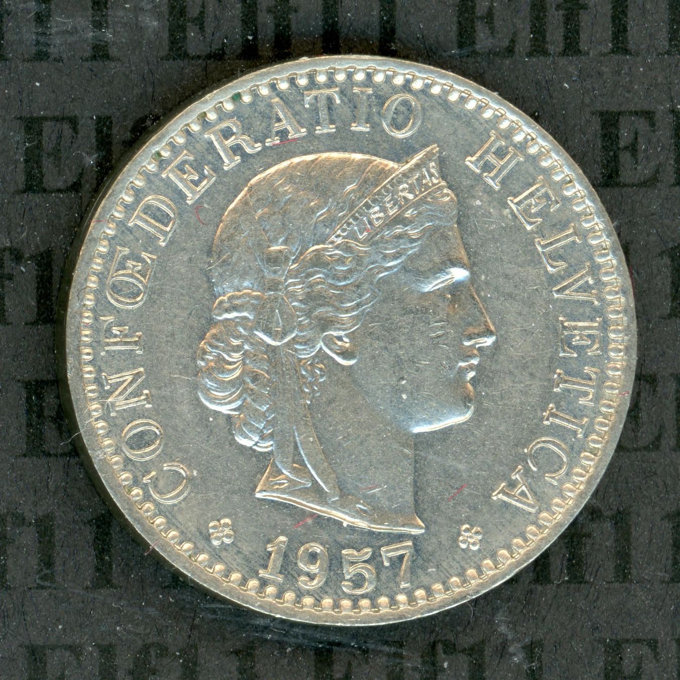 Tutti le monete: CHF___0.20 1957 -unz 20 Rappen – Usato da Widnau venduto da Elf11