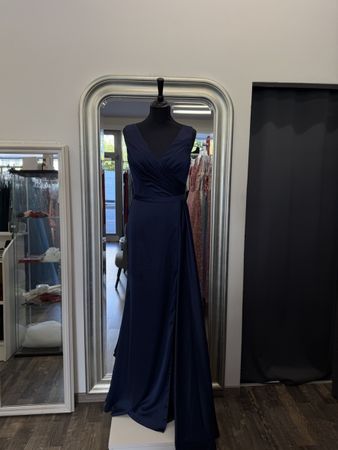 Damen Abendkleid dunkelblau Grösse 36