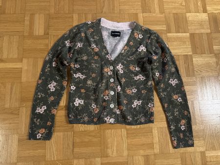 Lucky Brand Floral Cardigan Sweater S