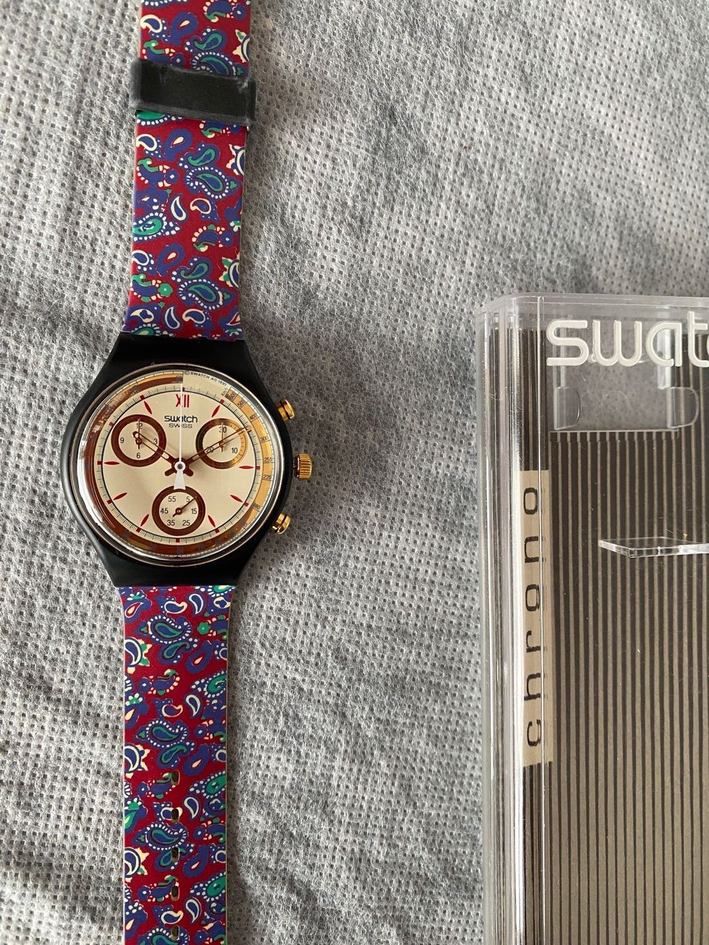 Swatch Orologi: Vintage Swatch Chronograph – Nuovo e nell'imballaggio originale da Wohlen b. Bern venduto da ber_ds2t 2