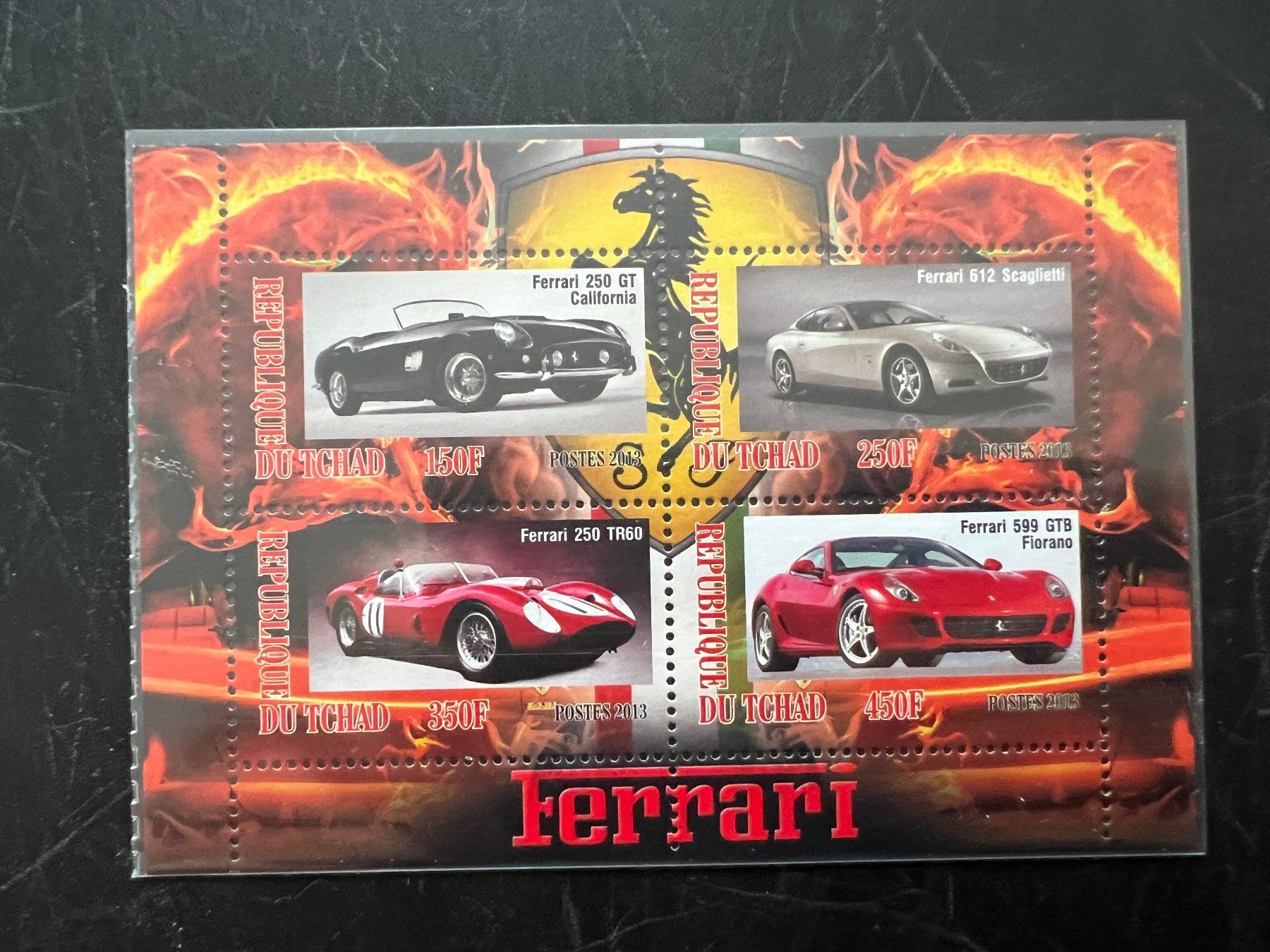Tutti i francobolli: 2013 Tschad Ferrari   Block **  (A582) – Nuovo (secondo la descrizione) da Hinwil venduto da Sidi4