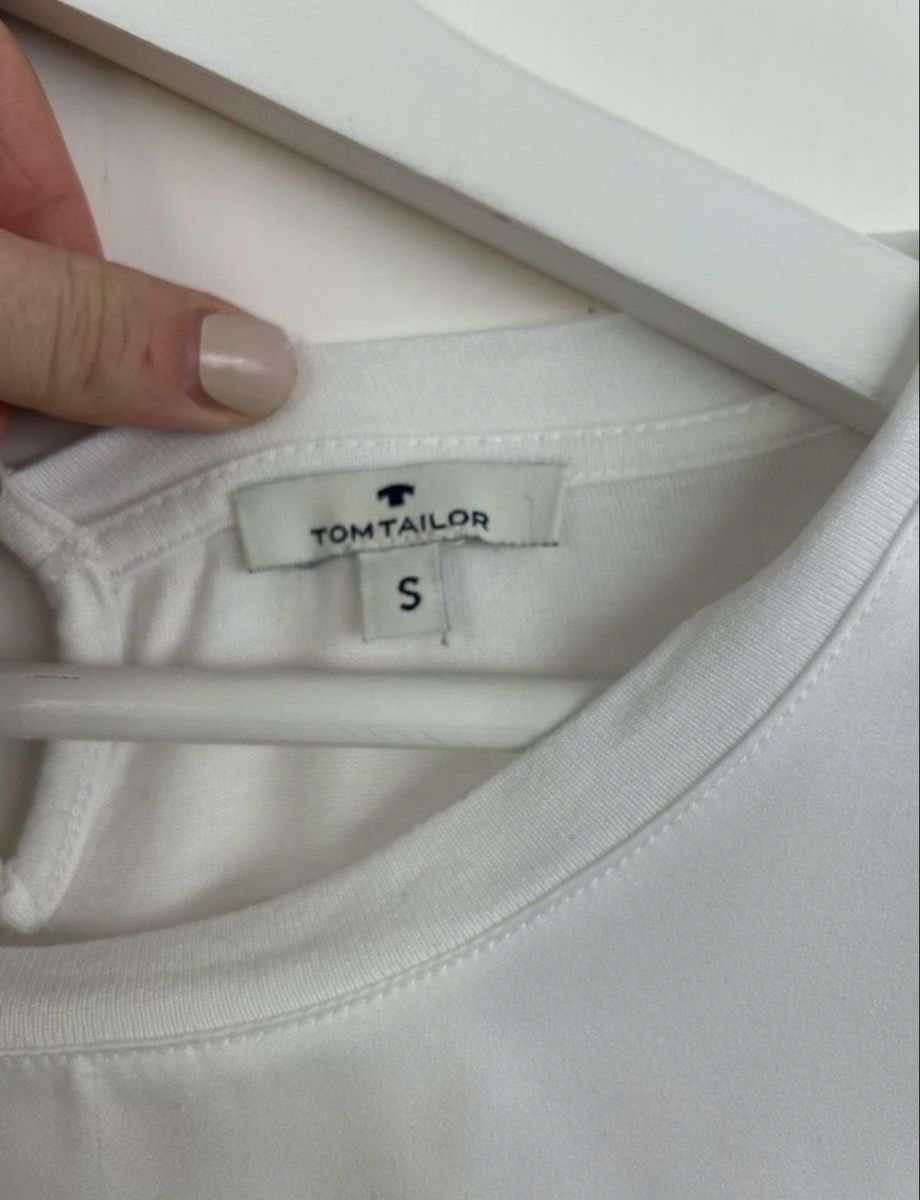 Tom Tailor Blusen: Tom Tailor Shirt Weiss Grösse S – Gebraucht aus Appenzell von wep 1