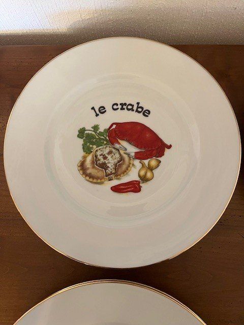 Set di piatti: Service assiettes + plat pour les crustacés – Usato da Gland venduto da chr_h8qc 6