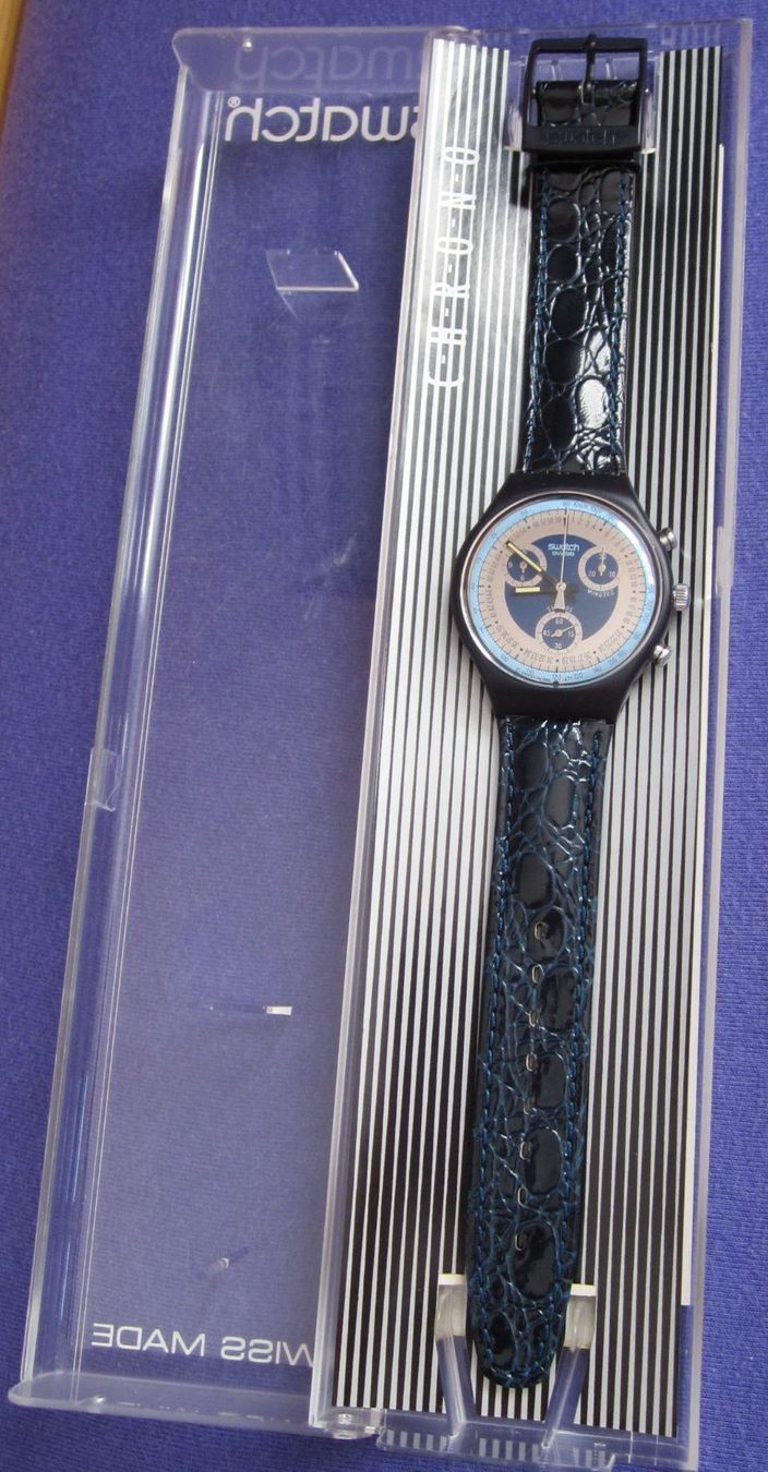 Swatch Orologi: Swatch Chrono Silver Star SCN102, 1990 – Nuovo e nell'imballaggio originale da Grüningen venduto da ald_8cjy 7