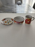 Service vintage - tasse, bol, assiette