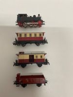 Märklin H0 ,AC Analog, Zug Lok mit drei Wagen, Bespielt