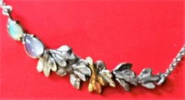 Halskette Silber 925 und Gold Perli (S9)