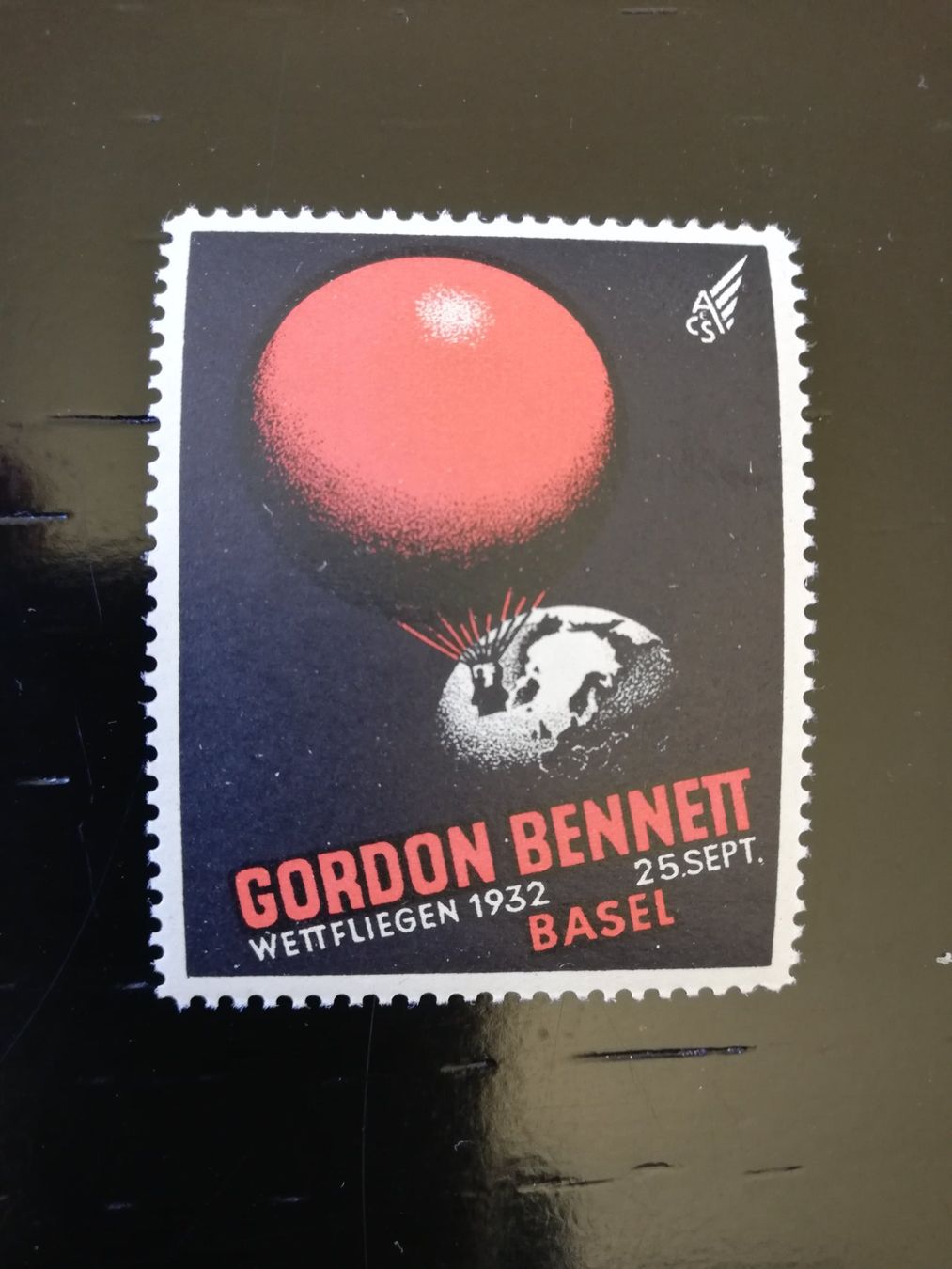 Autobahnvignetten: Vignette Gordon Bennett Wettfliegen Basel 1932 ** – Neu (gemäss Beschreibung) aus zumikon von lotegrandote