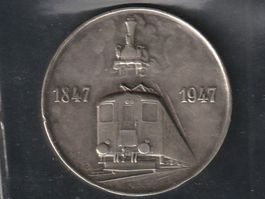 Medaille 100 Jahre Schweizer Eisenbahn
