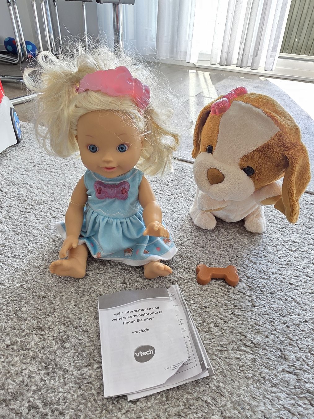 Bambole: Puppe - VTech Little Love - Lea mit Hündchen – Usato da Suhr venduto da MrvicaAG