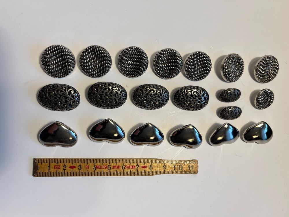 Lot De Boutons Métalliques Pour Amplificateur Vintage – Occasion