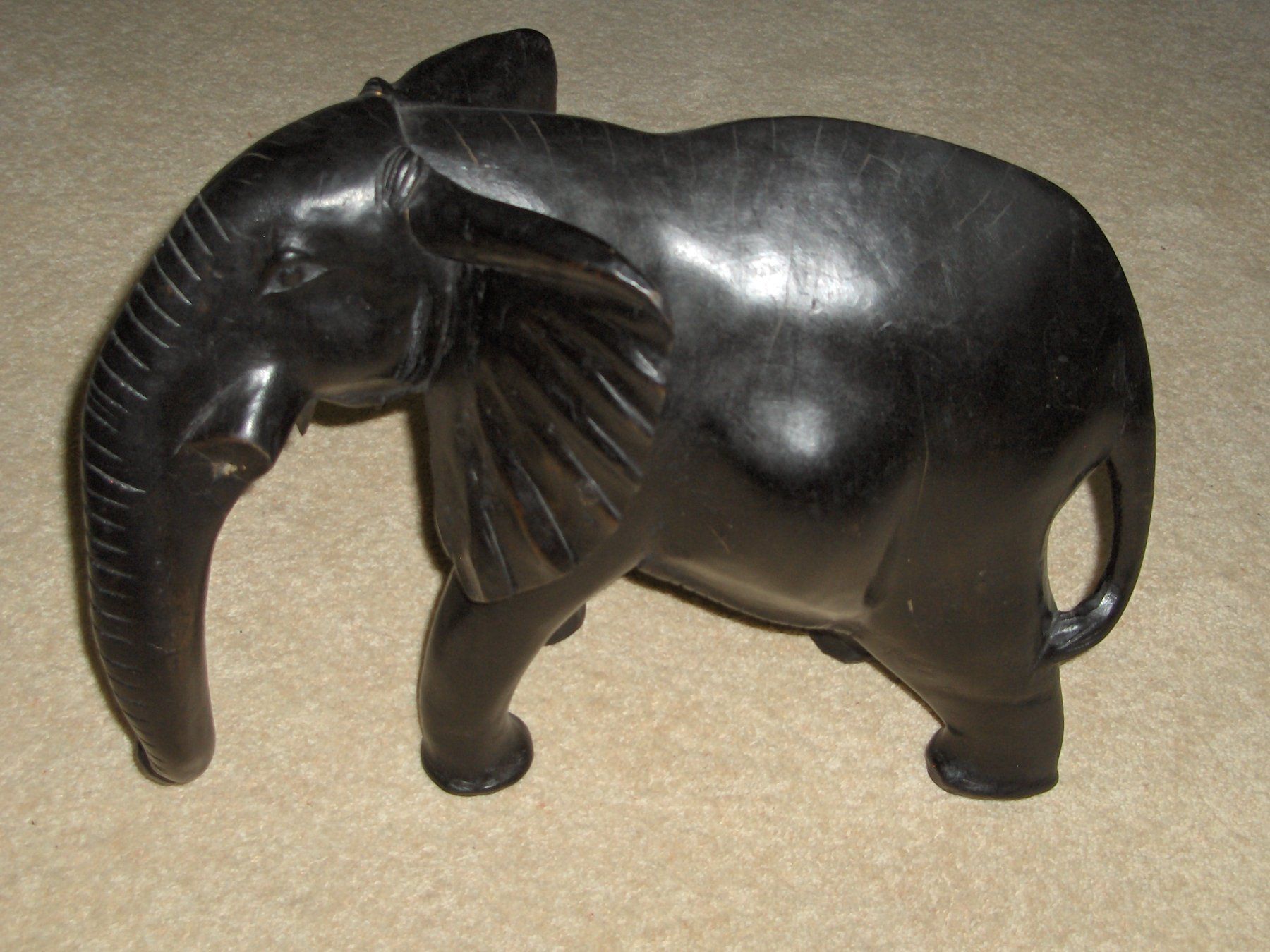 Sculture & Statue: Wunderschöner, grosser Elefant aus Urwaldholz – Usato da Unterägeri venduto da R_66 3