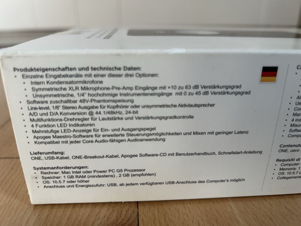 Apogee Attrezzatura per studi di registrazione: Apogee One Interface inkl. Halterung + Hama Case + Zubehör – Nuovo (secondo la descrizione) da Basel venduto da Betav8 9