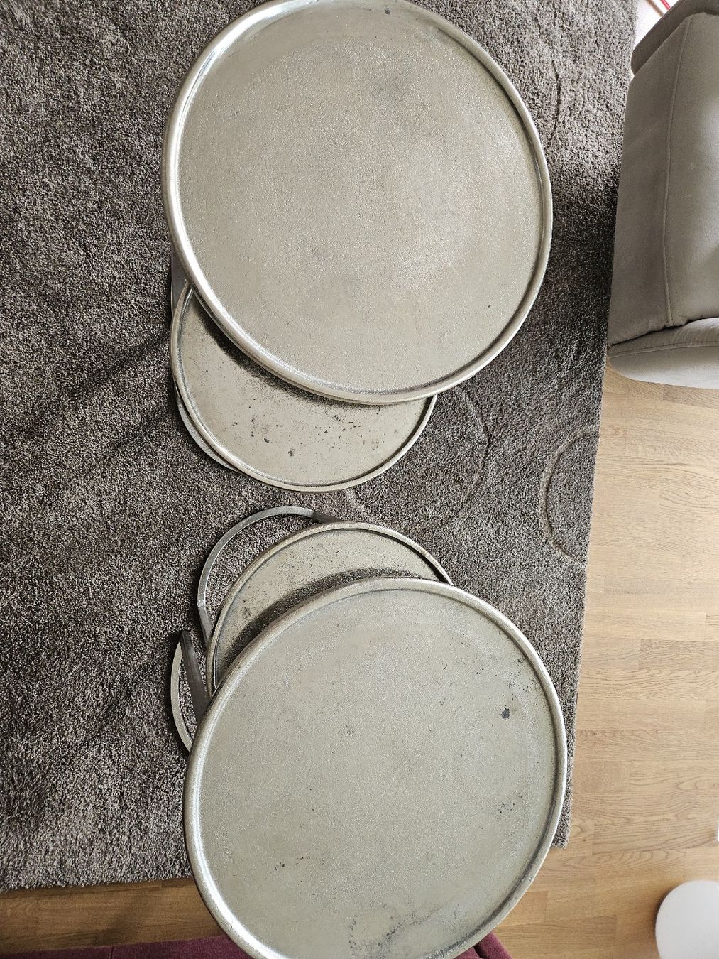 Set di tavolo e panche: Beistelltische 4er Set – Usato da Wettingen venduto da Tana07 1