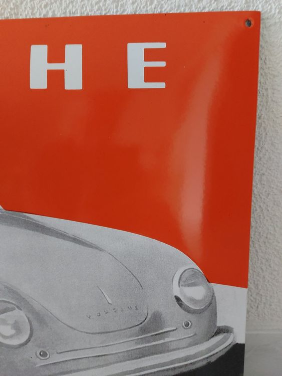 Emailschild Porsche 356 Plaque émaillée 4