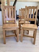 Ensemble 6 chaises en bois massif