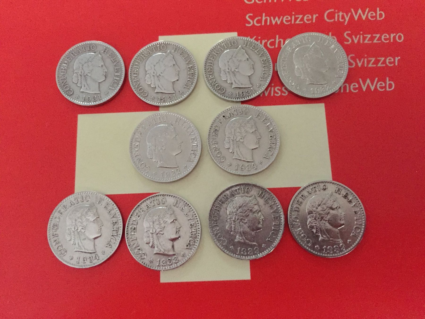 Tutti le monete: 5 Rappen - LOT 1931-1939 – Usato da Elsau venduto da herbybay 7