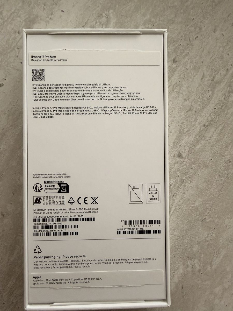 Apple Handys / Smartphones: iPhone 17 Pro Max Silver 512GB – Gebraucht aus Oetwil am See von sab_66lg 3