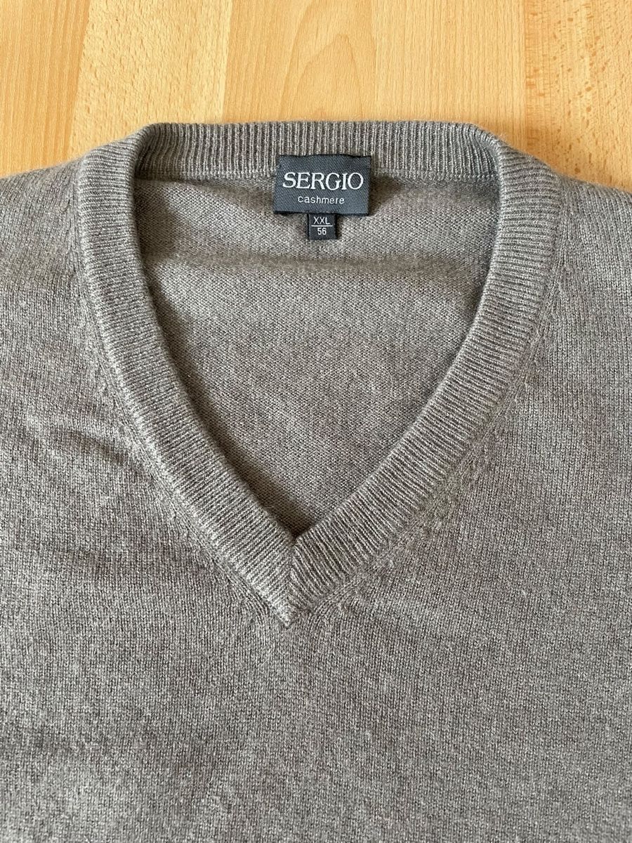 Maglioni & Felpe: Pull Sergio cachemire col V taille 56 XL gris clair – Nuovo (secondo la descrizione) da Vuippens venduto da ale_6gkb 2